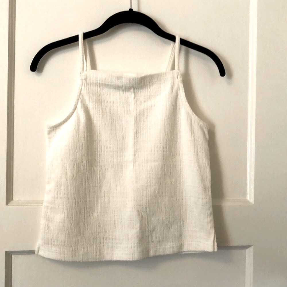 Madewell apron style crop top size XXS